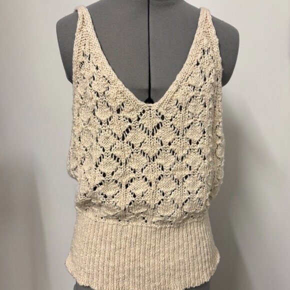 Gb Fashion London Crochet Knit Tank Top - Picture 1 of 4